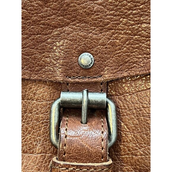 Spikes and Sparrow Genuine Leather Handbag Shoulder Bag Tan Brown Tote - Picture 6 of 16